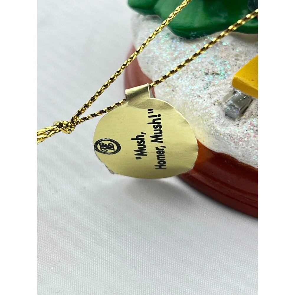 SIMPSONS Bradford Christmas Tree Ornament Illuminated “Mush Homer Mush!” w/Tags